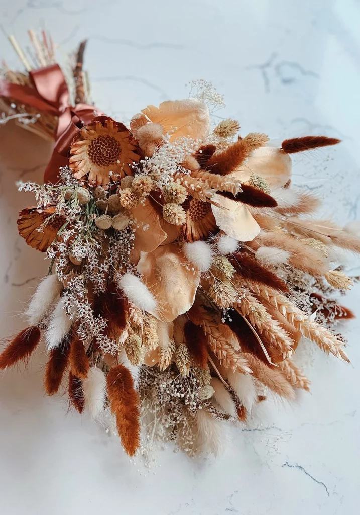 DIY dried flower bouquet