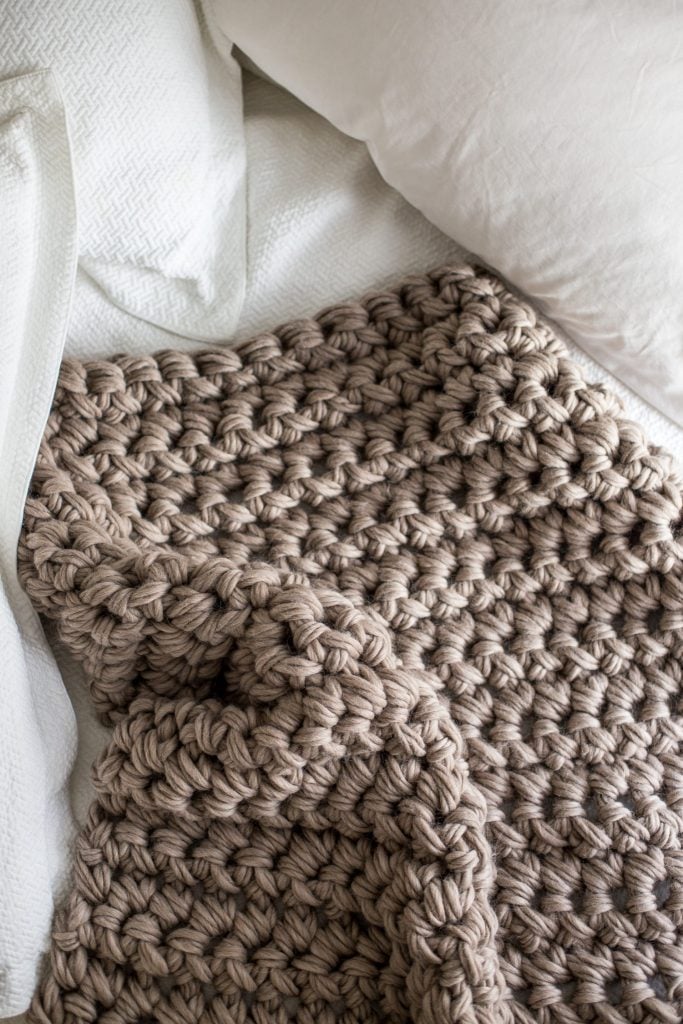 hand knitted blanket 