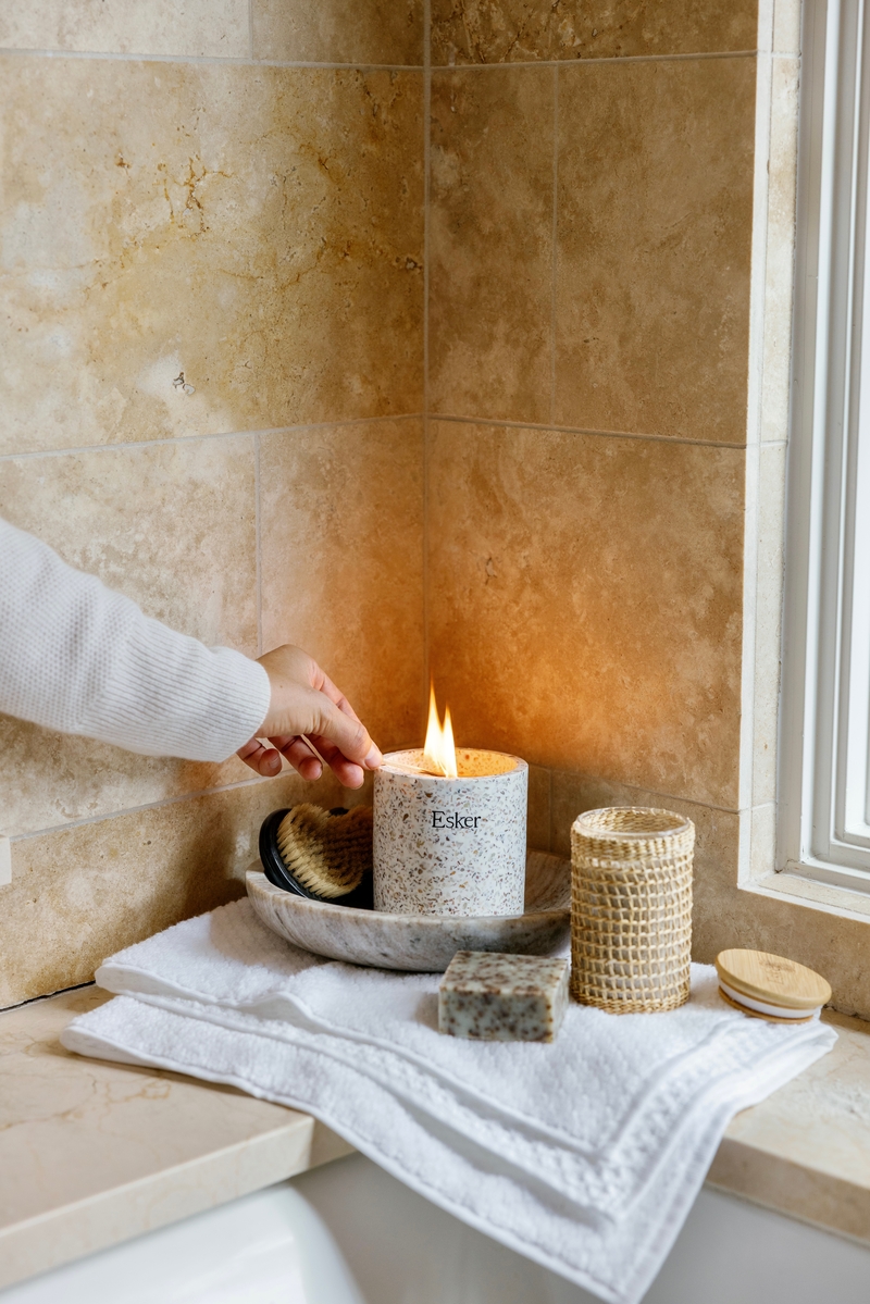 lighting candle, bath, spa, zen, create a vision for the life you want to live