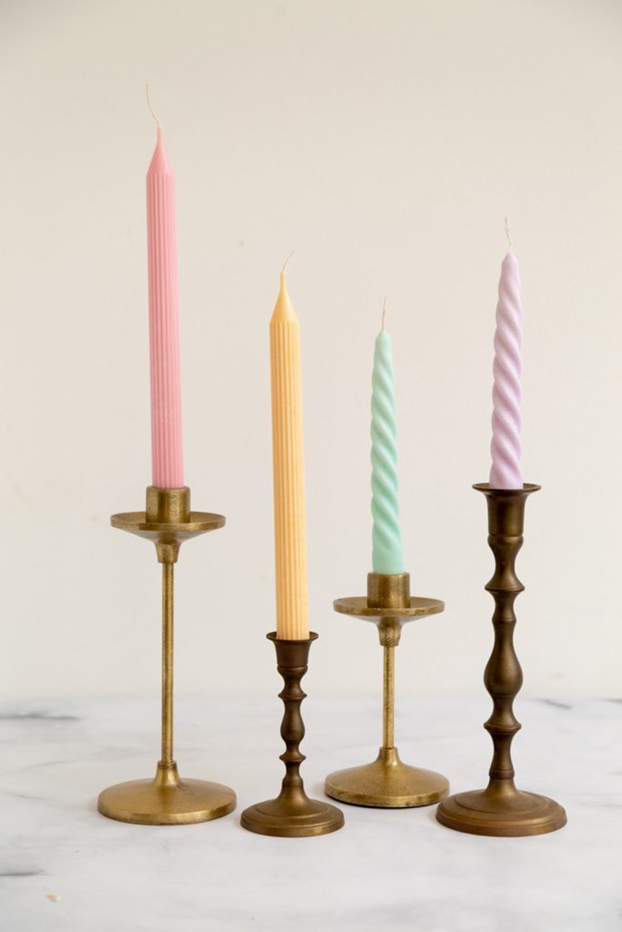 DIY taper candle