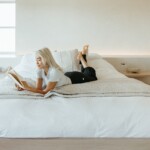 Remi Ishizuka reading in calming bedroom