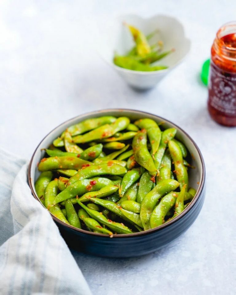 Spicy Edamame healthy new year's eve recipes