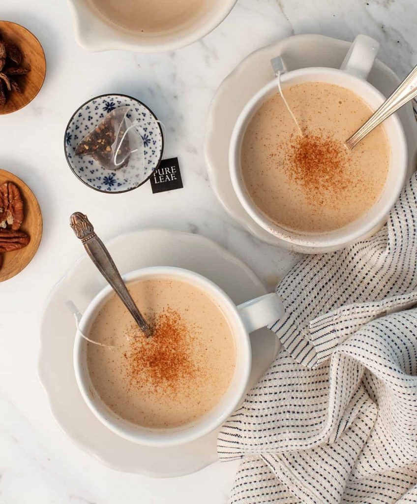 Vanilla pecan milk chai latte_best hot drink