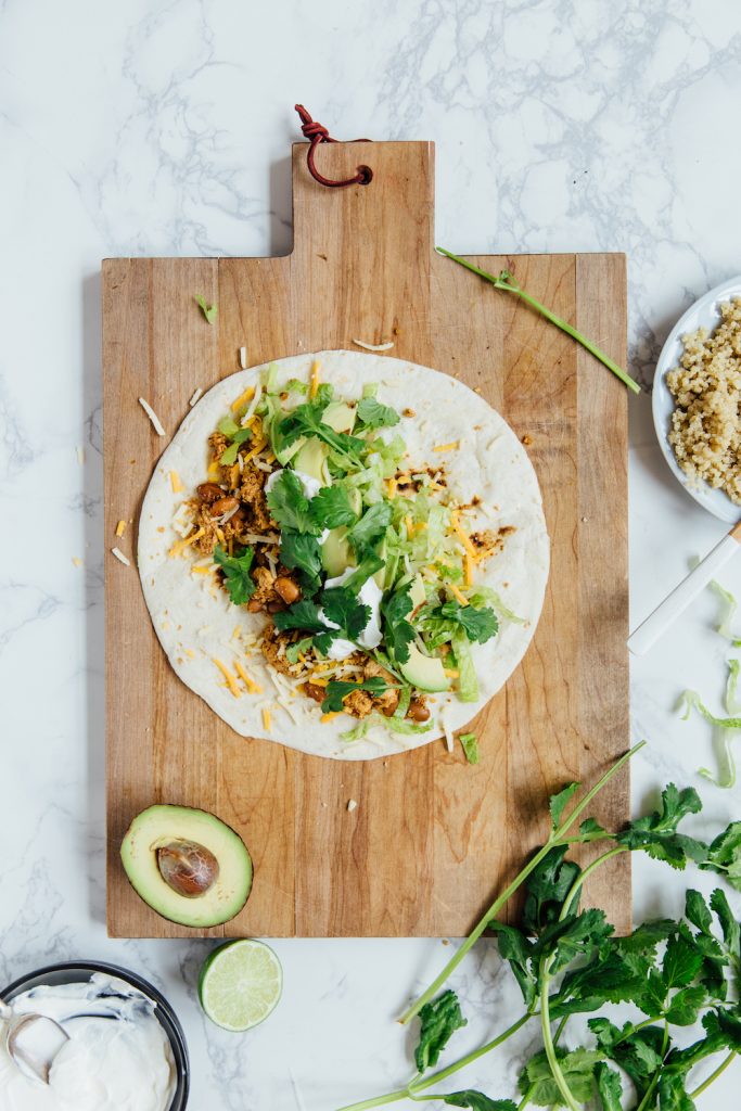 California Style Tofu Scramble Burrito new year's day brunch ideas