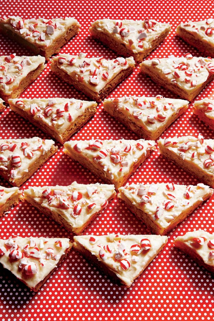 White Chocolate-Peppermint Blondies