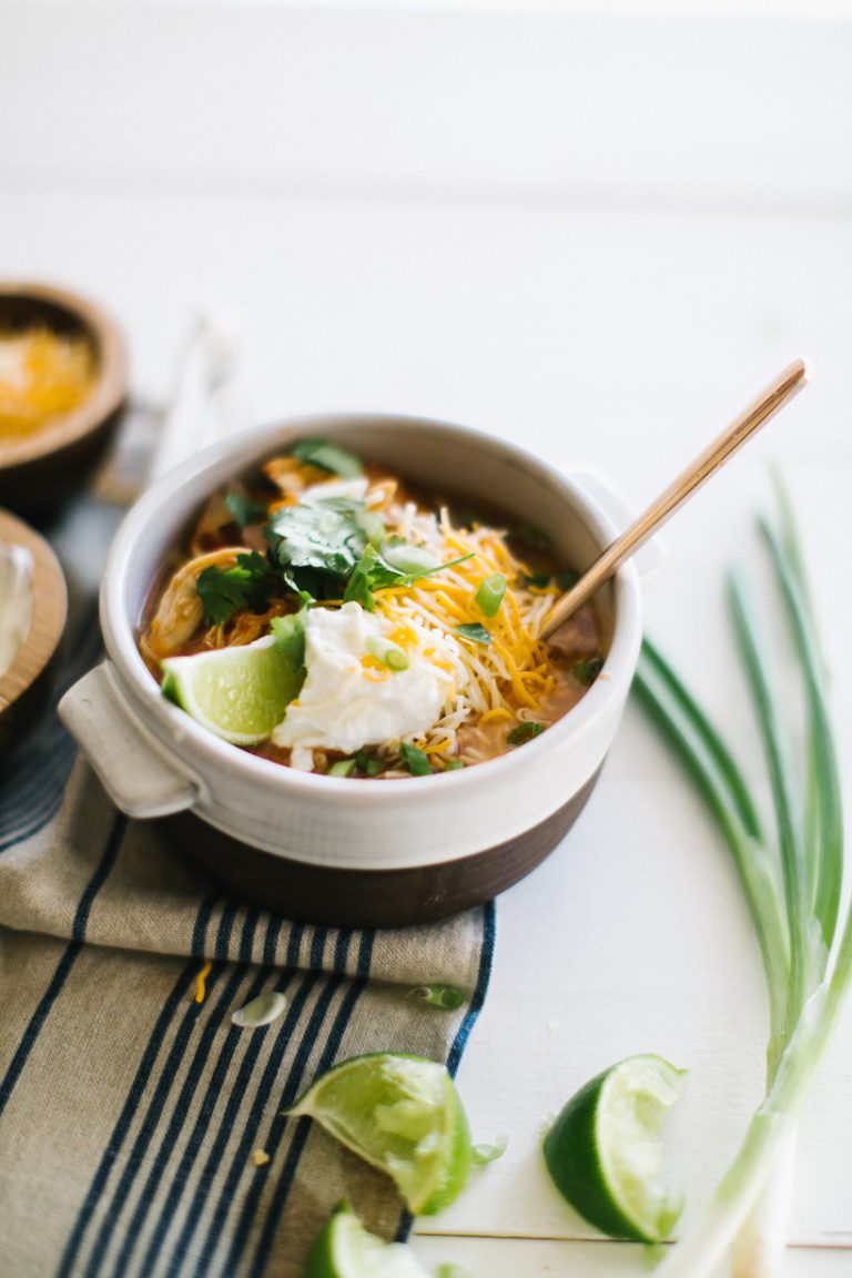 Slow-Cooker Chicken + White Bean Chili