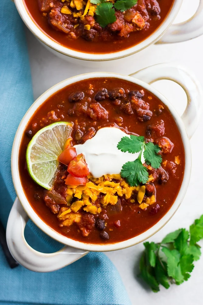 ultimat vegansk chili