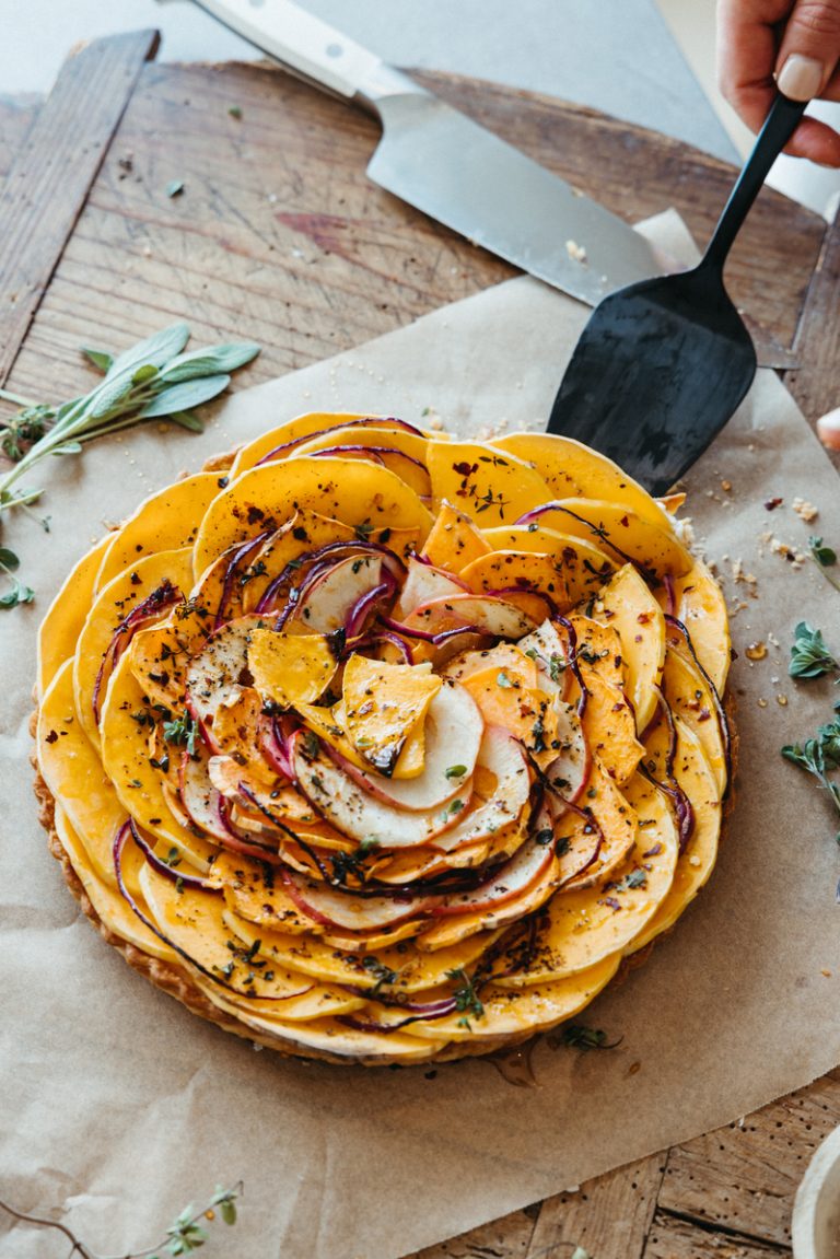 Butternut Squash and Ricotta Tart