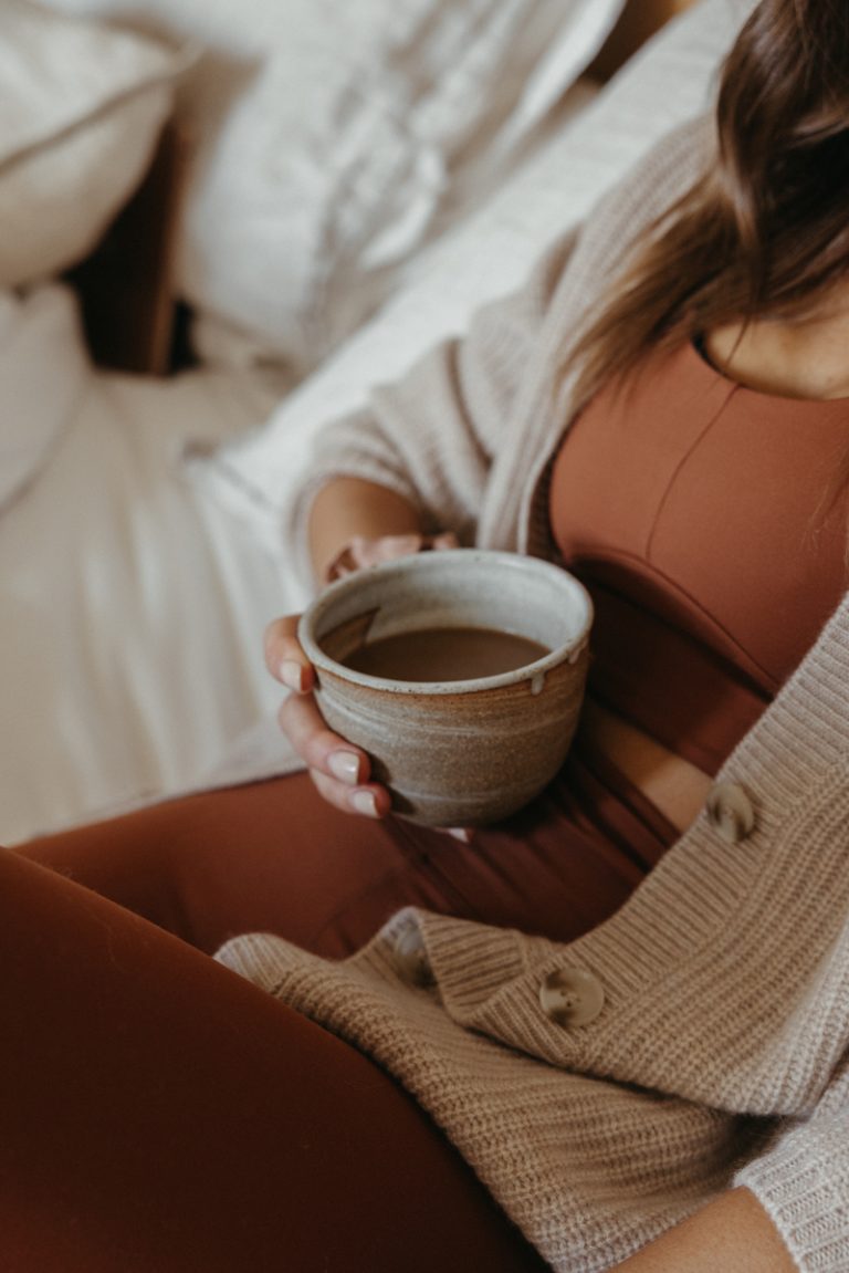 woman drinking tea what fruits and vegetables are in season in winter