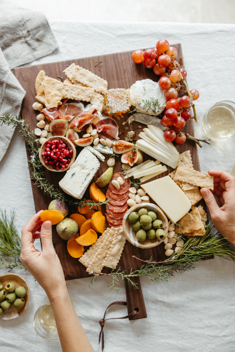 charcuterie board - healthy holiday ingredient swaps