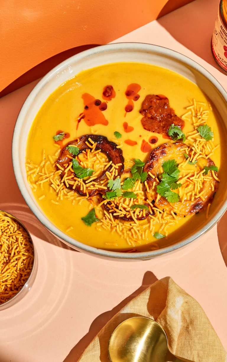 Calabaza de invierno asada con curry_Recetas indias veganas