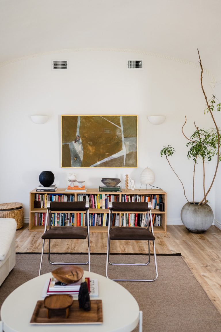 living room faux houseplants