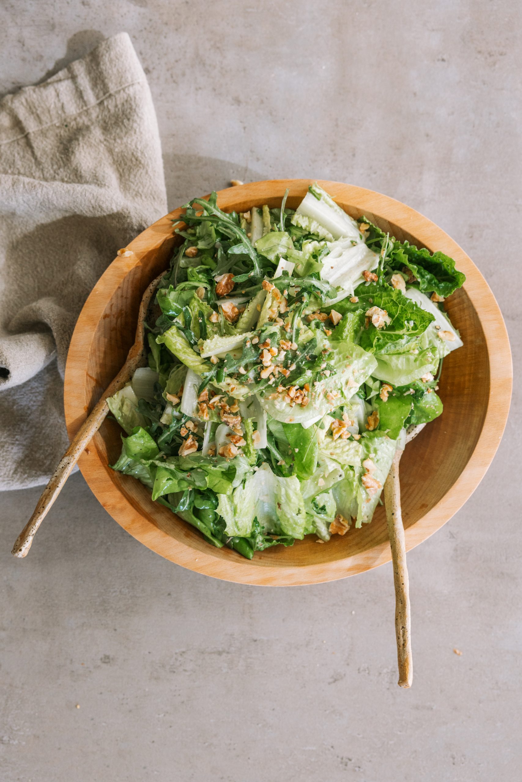 Best simple green salad recipe inspired by via carota's insalata verde