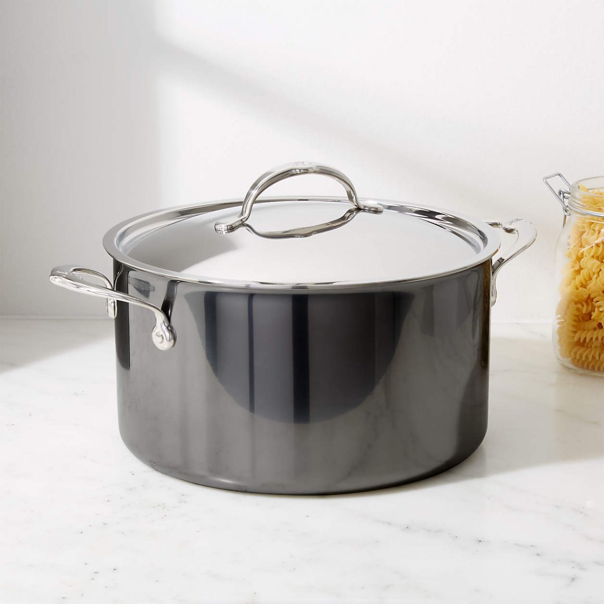 Hestan Nanobond Stainless Steel Dutch Oven 5 Quart with Lid