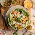 Loaded vegetarian taco salad