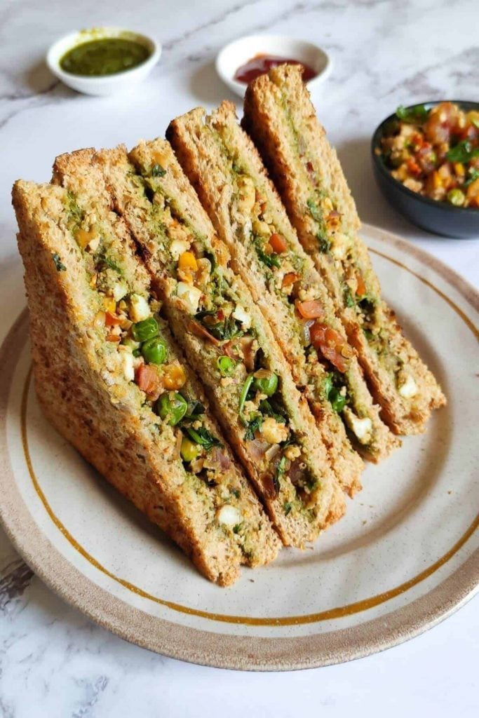 Paneer Sandwich_vegetarian sandwich recipes