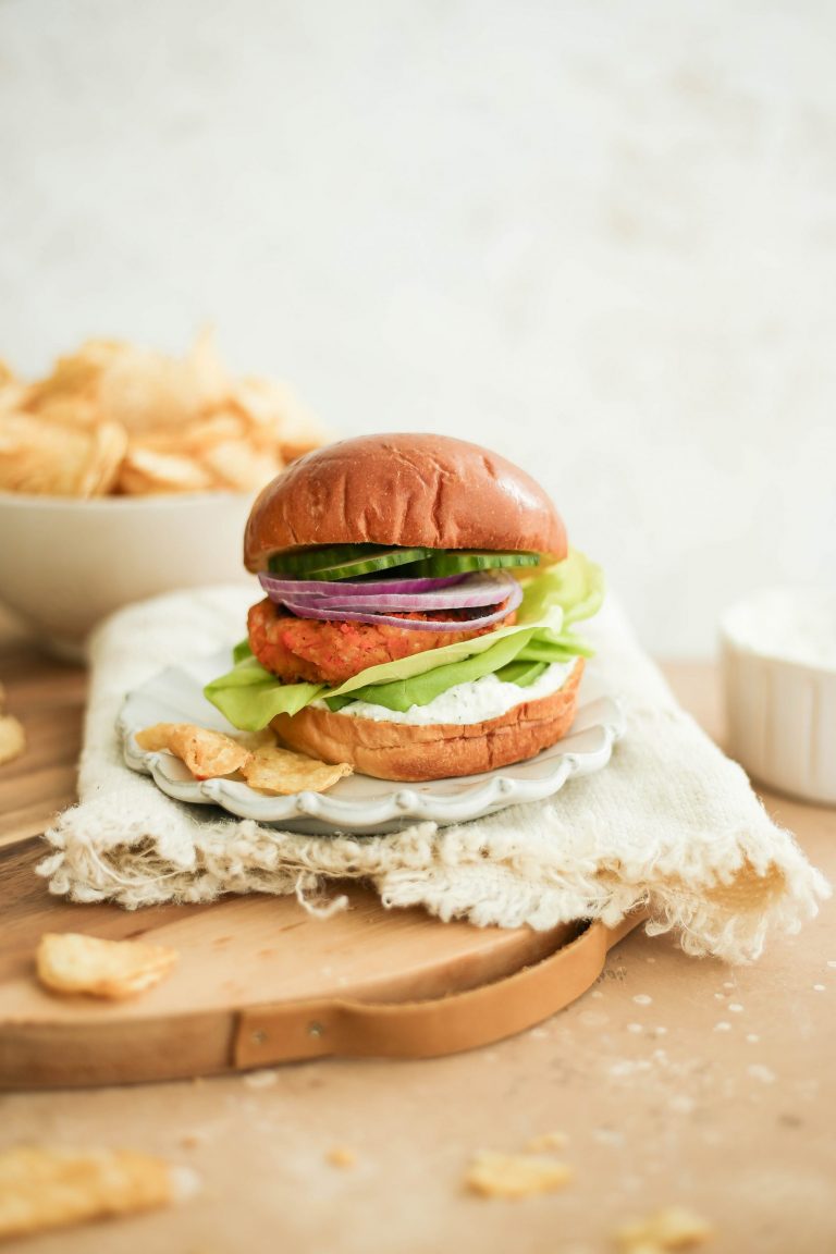 Sweet Potato Falafel Veggie Burgers