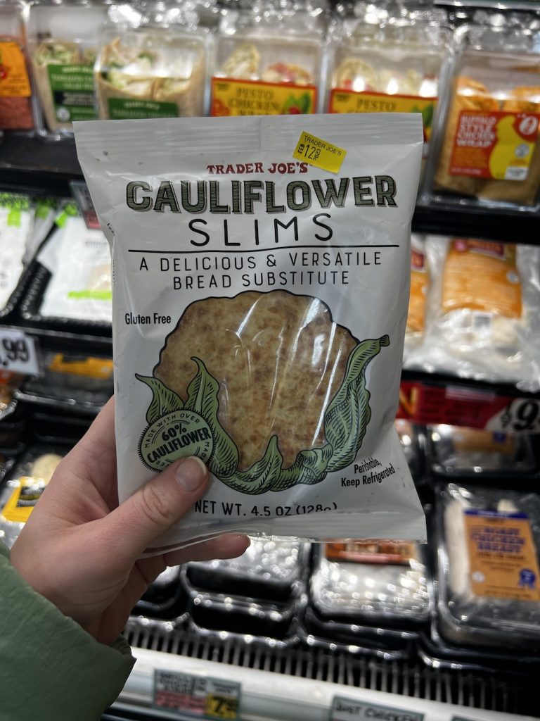 Cauliflower Slims healthy trader joe's products