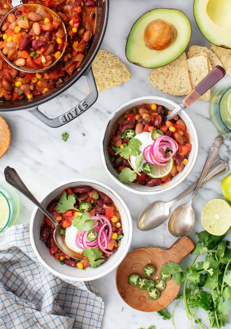 best chili recipes, easy vegetarian chili