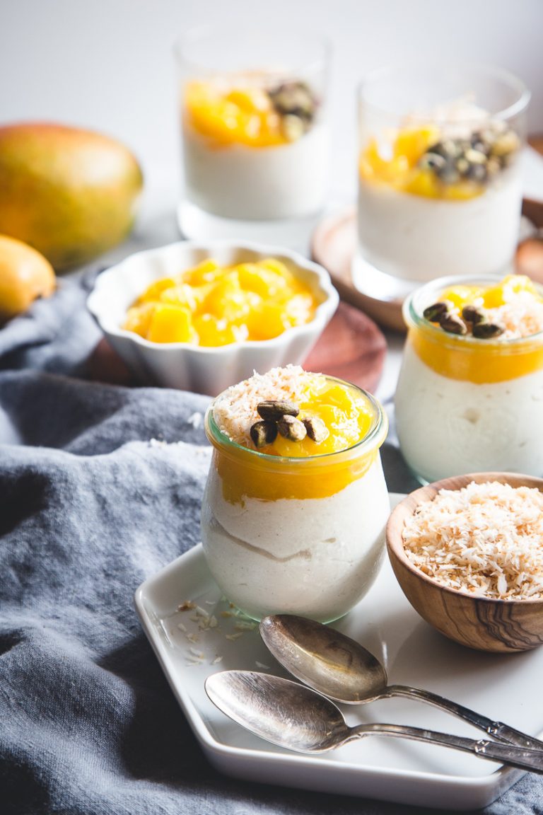 cardamom-yogurt mousse with mango greek yogurt recipes