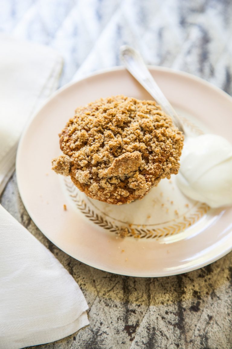 sprouted rye apple butter muffins