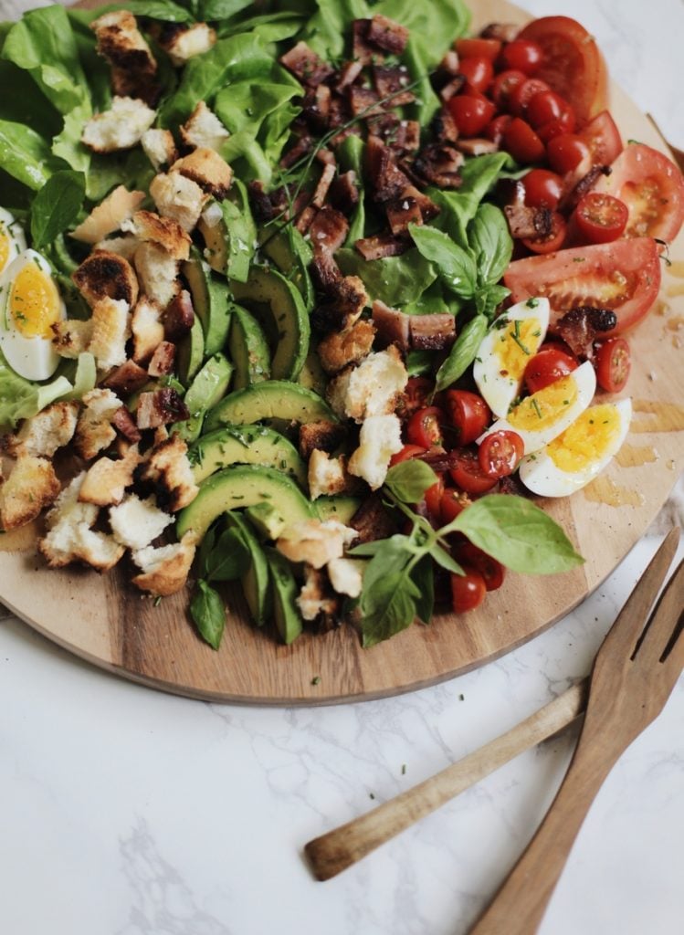 8 Minute Egg and Avocado BLT Salad