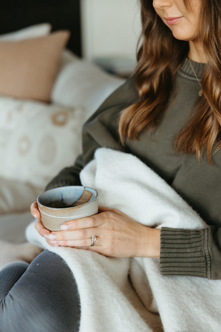 woman drinking tea, how to set boundaries