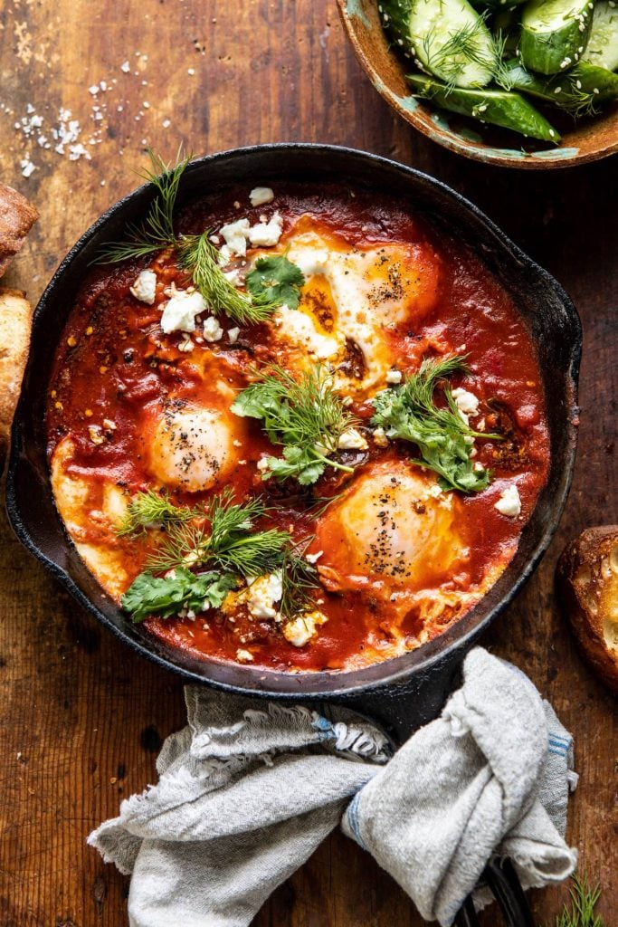eggs in purgatory with Chile butter