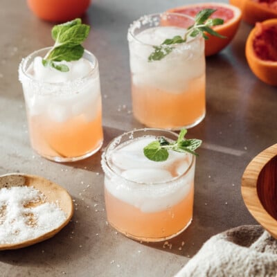 grapefruit vodka cocktail, salty dog, greyhound recipe, casa zuma recycled glass tumblers