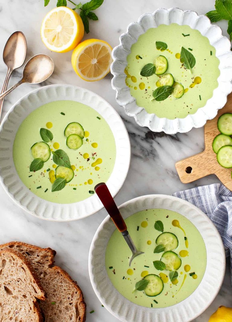 Cold Cucumber Soup_spring soup recipes