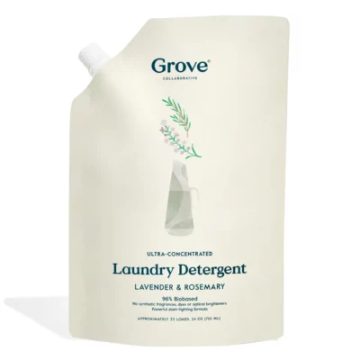 Concentrated liquid laundry detergent.