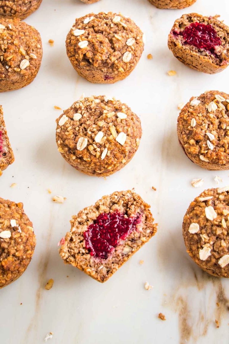 Healthy Oatmeal Muffins with Jam from Debra Klein