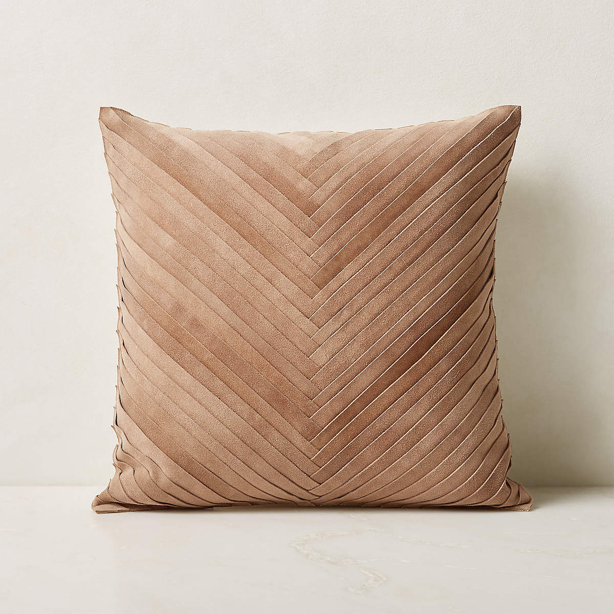 suede throw pillow