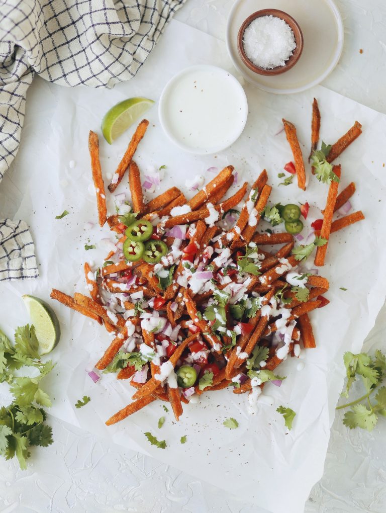 Samosa Chat Sweet Potato Fries_Best Potato Recipe