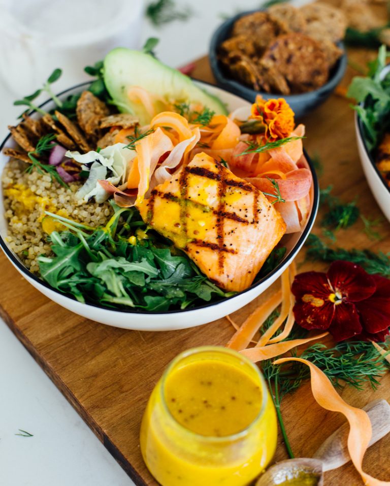 Spring Salmon & Veggie Grain Bowl