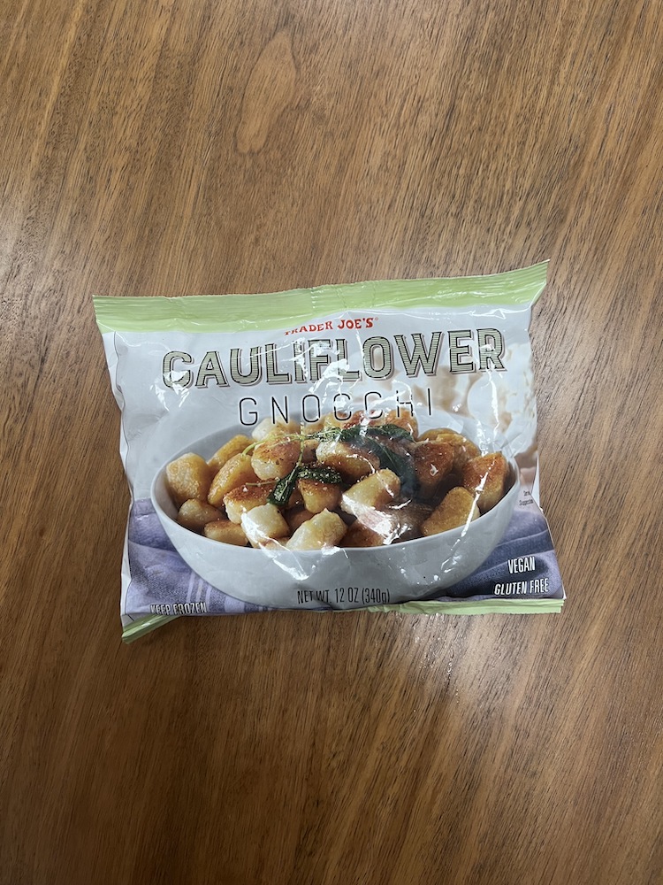 Cauliflower Gnocchi, best trader joes frozen food