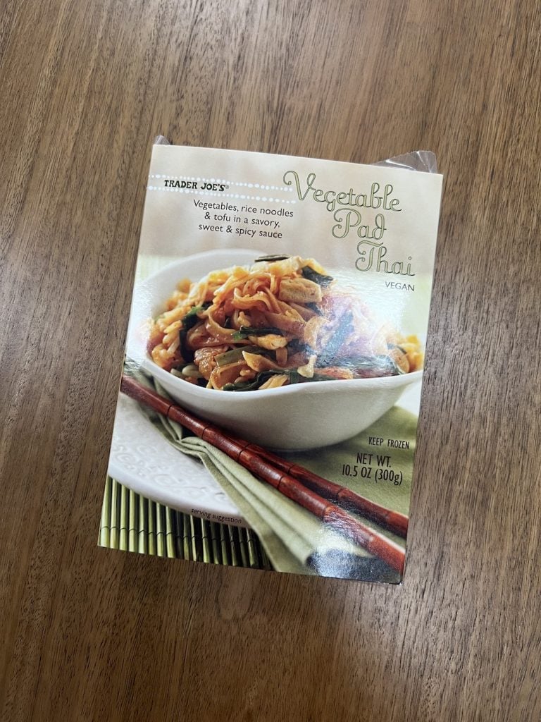 Vegan Vegetable Pad Thai, best trader joes frozen food