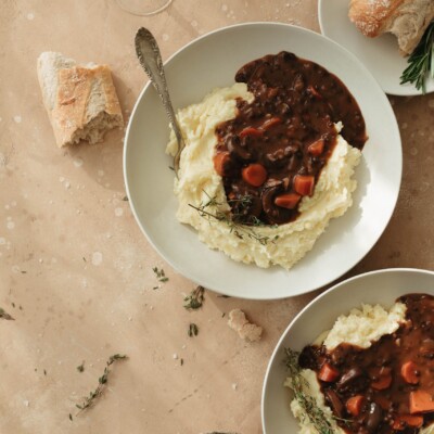 vegetarian coq au vin with lentils and potatoes 2