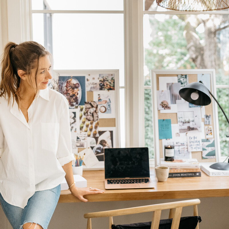 My Work From Home Standing Desk Setup & Essentials - Traveling Petite Girl