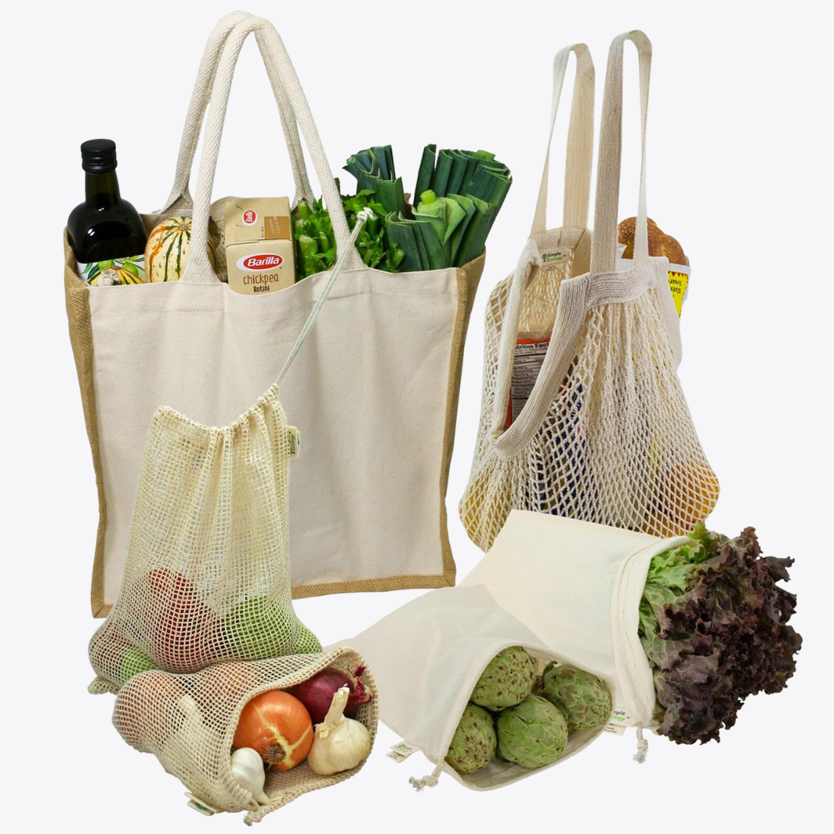 Farmer’s Market Tote & Produce Bag Set