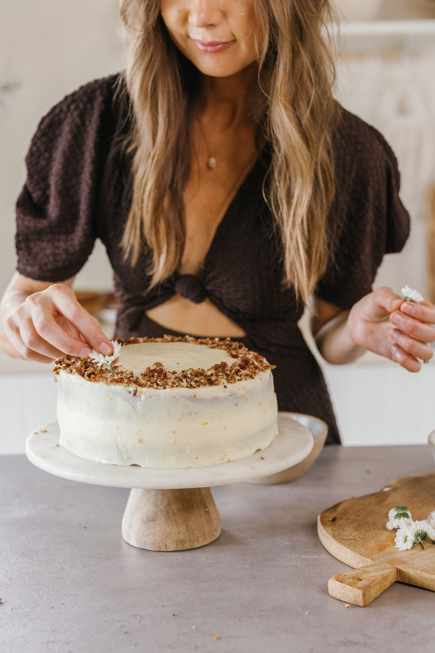 orange carrot cake with cream cheese frosting