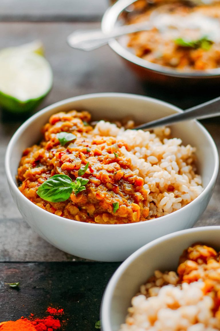 fire roasted eggplant dal