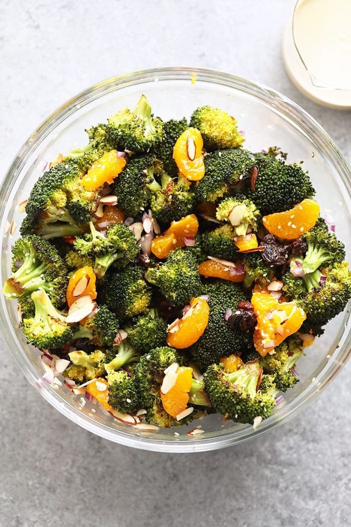 veganer Mandarinen-Brokkoli-Salat