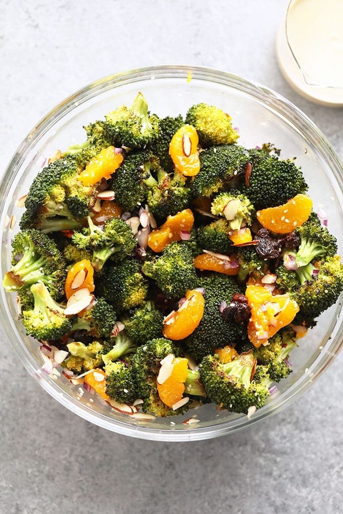 Vegan Mandarin Orange Broccoli Salad