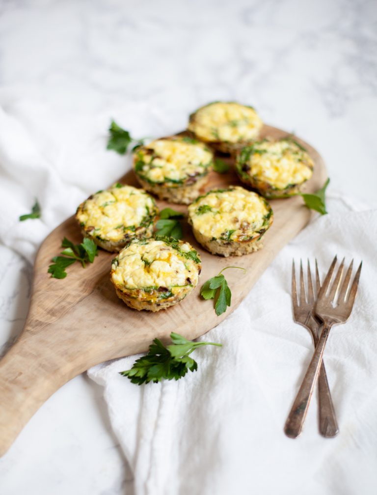 power greens breakfast egg cups