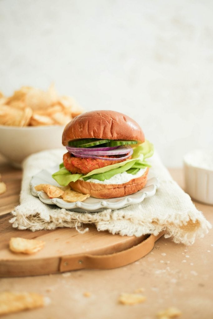 sweet potato falafel burger_healthy freezer meals 