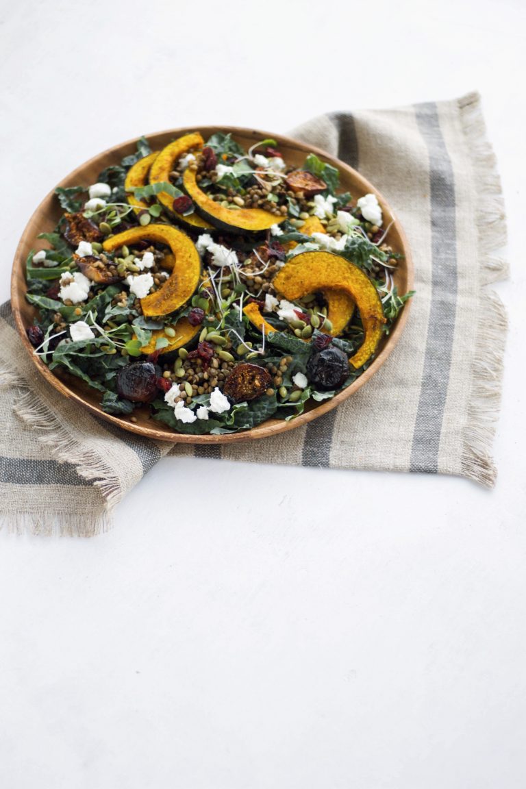 turmeric roasted kabocha squash salad_turmeric recipes