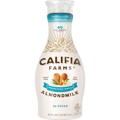Califia Farms unsweetened vanilla almond milk