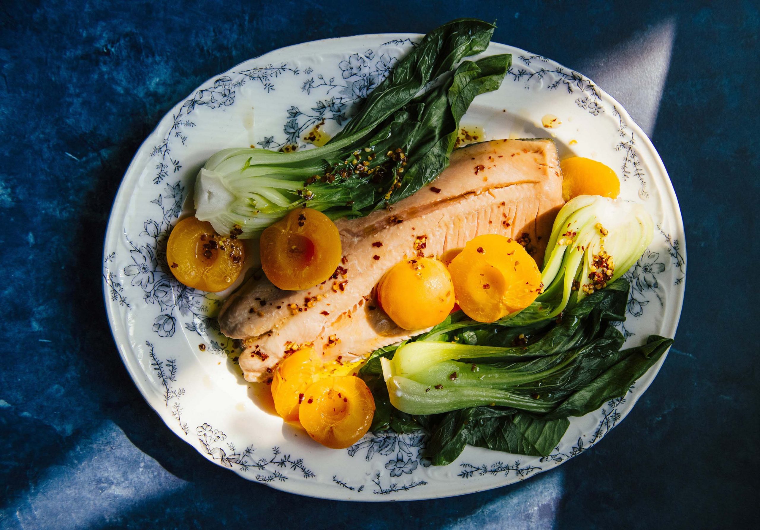 Abra Berens’ Poached Salmon With Apricots Is Sweet, Savory, and What We’re Making This Spring