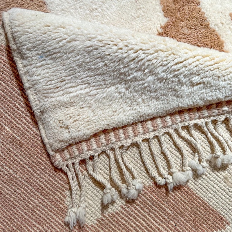 patterned neutral rug